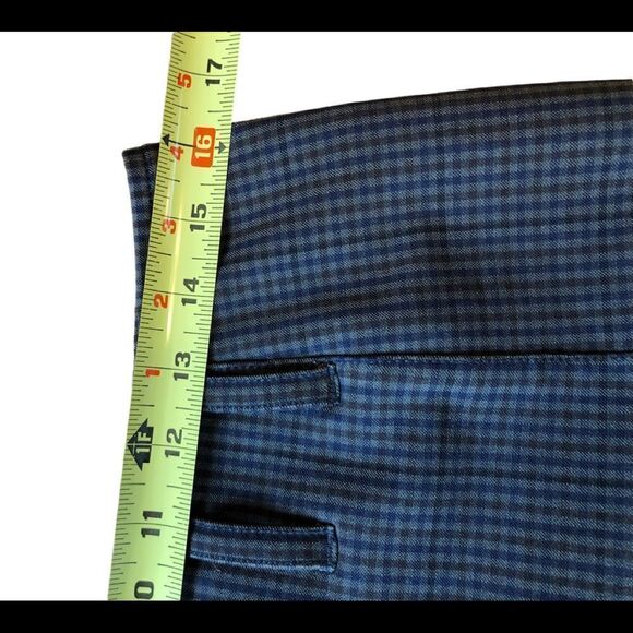PRADA Plaid Skirt with Leather Trim Pockets EUC - Picture 5 of 14